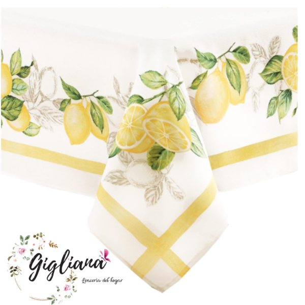 Mantel de limones blanco - Imagen 2